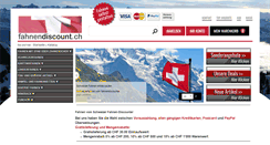 Desktop Screenshot of fahnendiscount.ch